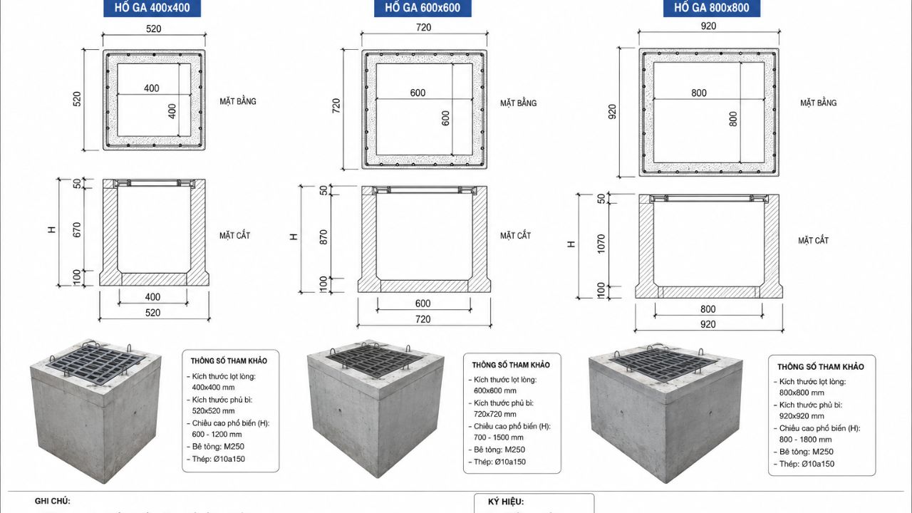 Hố Ga Bê Tông Cốt Thép