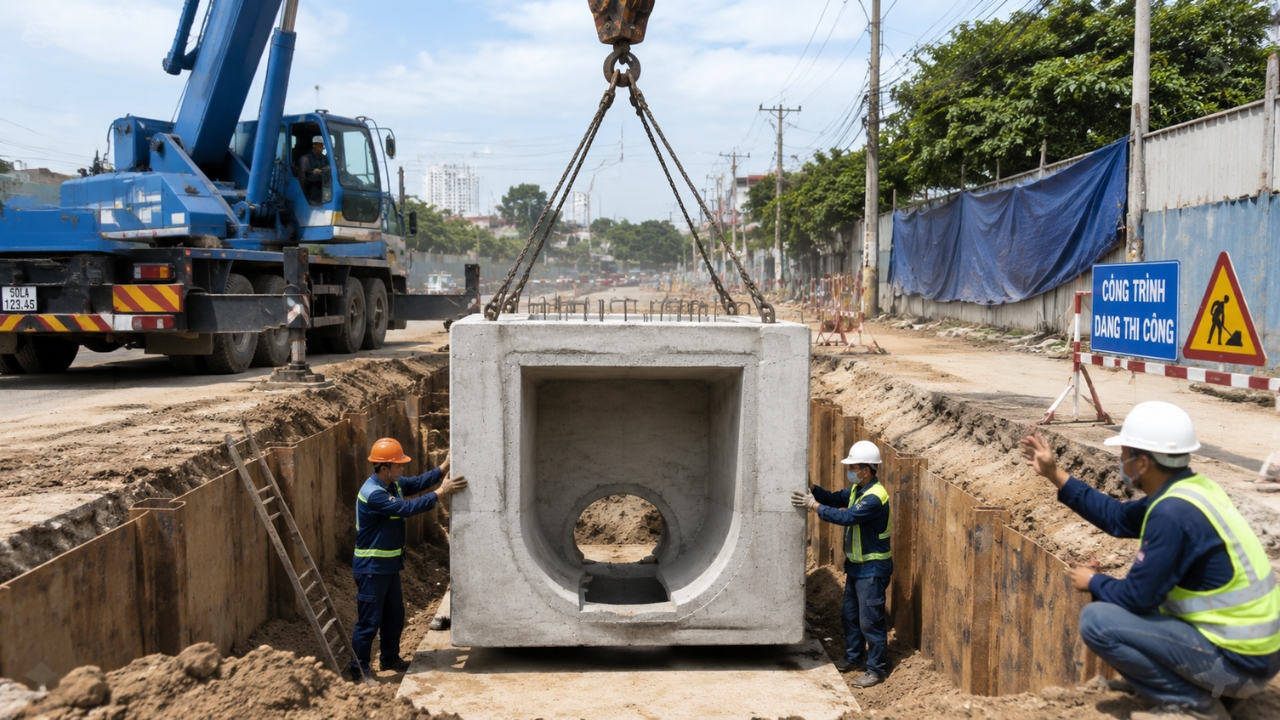 Hố Ga Bê Tông Đúc Sẵn