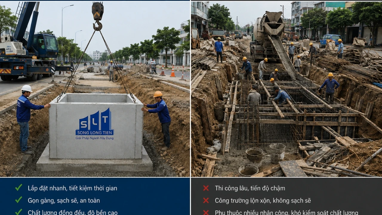 Hố Ga Bê Tông Đúc Sẵn: